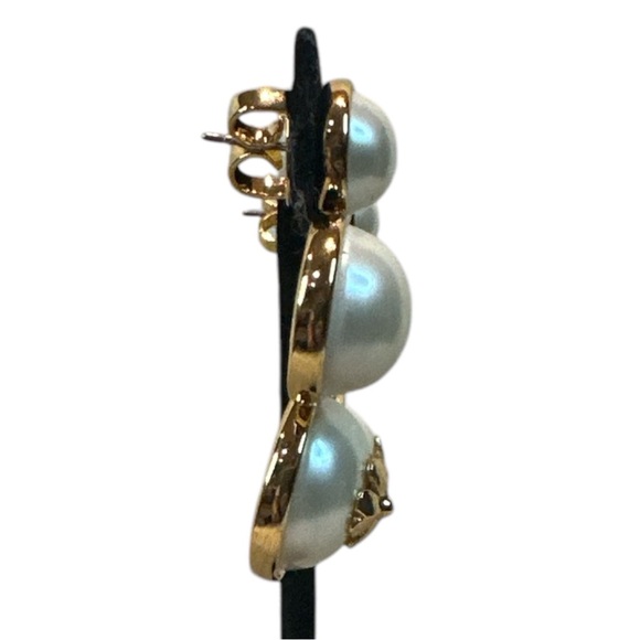 KATE SPADE ♠️ FLOWER EMBLEM EARRINGS NWT - Picture 5 of 6